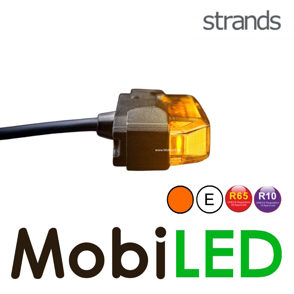 Strands Strands Firefly See Me positielicht met flitser amber dark look Strands Strands Firefly See Me positielicht met flitser amber dark look