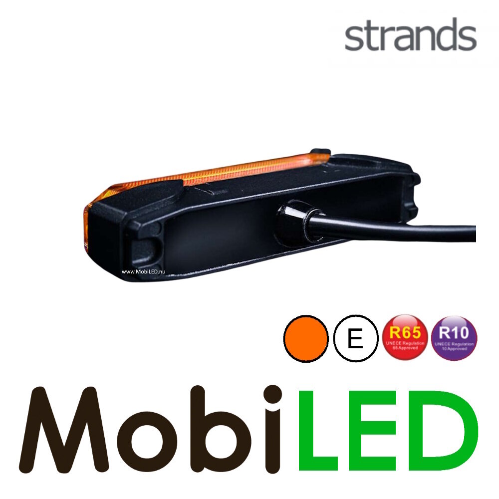 Strands Strands Firefly See Me positielicht met flitser amber dark look Strands Strands Firefly See Me positielicht met flitser amber dark look