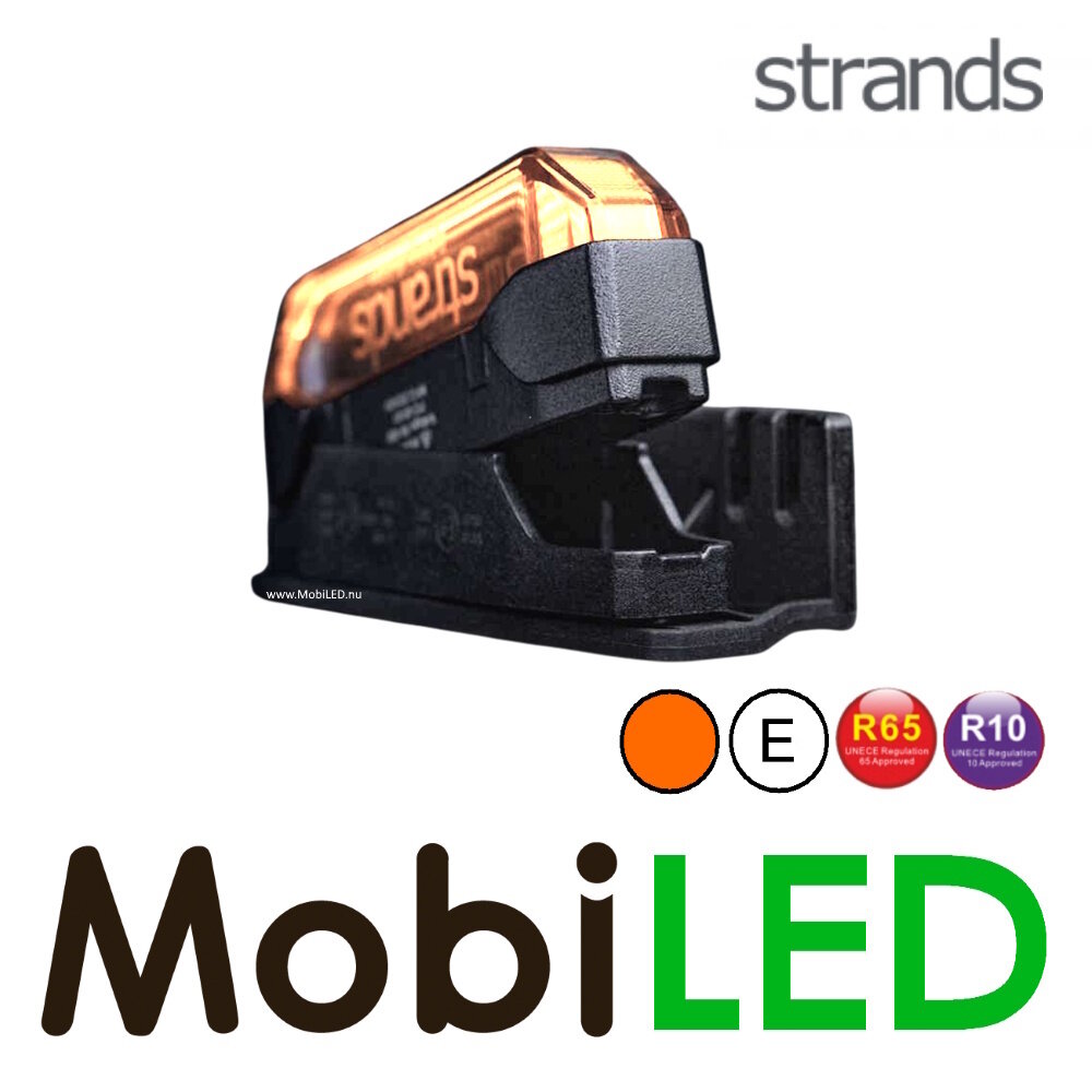 Strands Strands Firefly See Me positielicht met flitser amber dark look Strands Strands Firefly See Me positielicht met flitser amber dark look