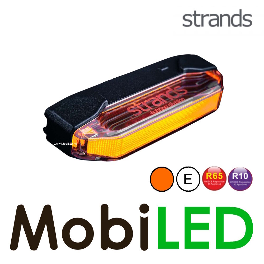 Strands Strands Firefly See Me positielicht met flitser amber dark look Strands Strands Firefly See Me positielicht met flitser amber dark look