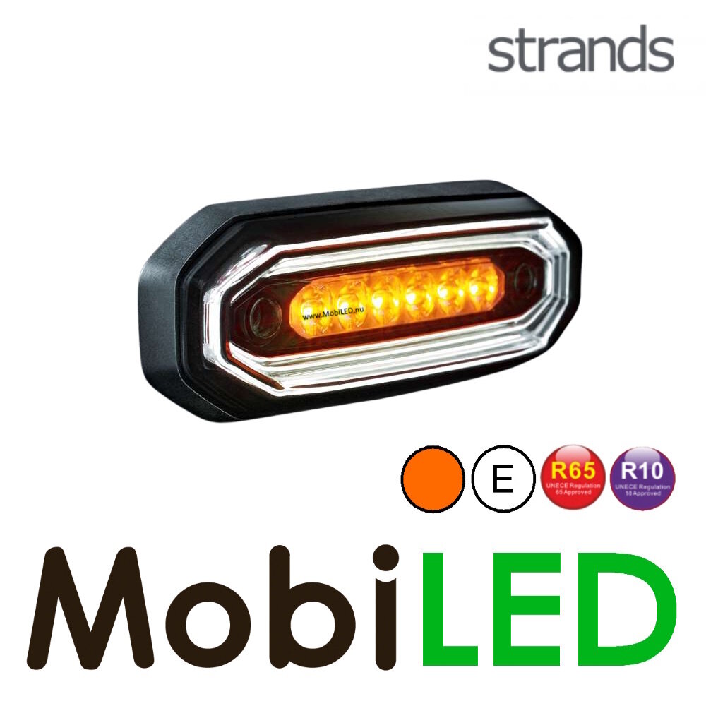 Strands Strands FOR9T Aura feu de position et flash blanc dark look E-marque Strands Strands FOR9T Aura feu de position et flash blanc dark look E-marque