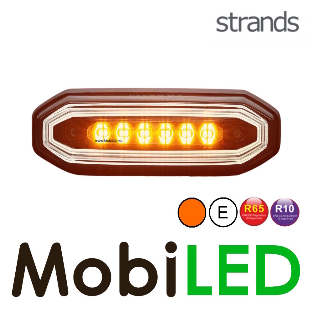 Strands Strands FOR9T Aura positie- en flitslicht wit dark look E-keur Strands Strands FOR9T Aura positie- en flitslicht wit dark look E-keur