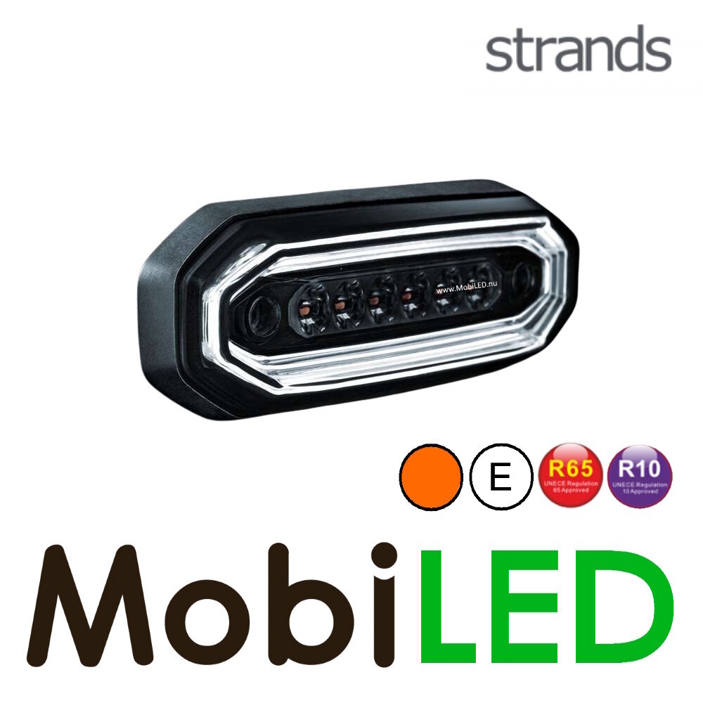 Strands Strands FOR9T Aura feu de position et flash blanc dark look E-marque Strands Strands FOR9T Aura feu de position et flash blanc dark look E-marque