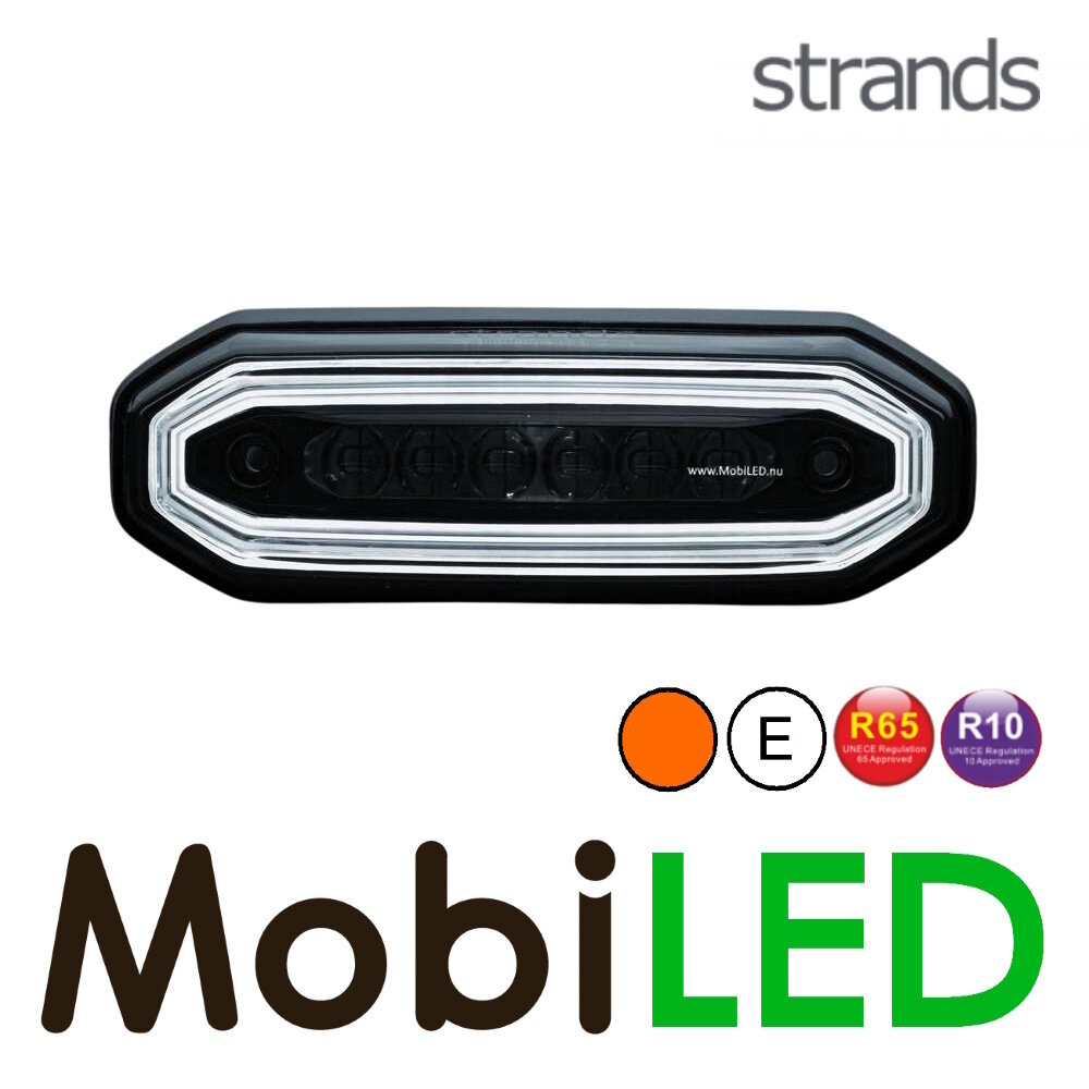 Strands Strands FOR9T Aura positie- en flitslicht wit dark look E-keur Strands Strands FOR9T Aura positie- en flitslicht wit dark look E-keur