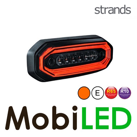 Strands Strands FOR9T Aura positie- en flitslicht rood dark look E-keur Strands Strands FOR9T Aura positie- en flitslicht rood dark look E-keur