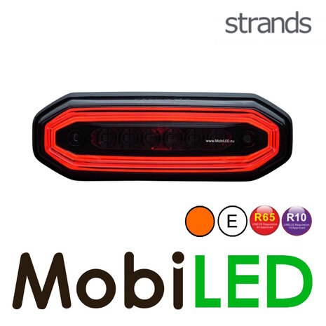 Strands Strands FOR9T Aura positie- en flitslicht rood dark look E-keur Strands Strands FOR9T Aura positie- en flitslicht rood dark look E-keur