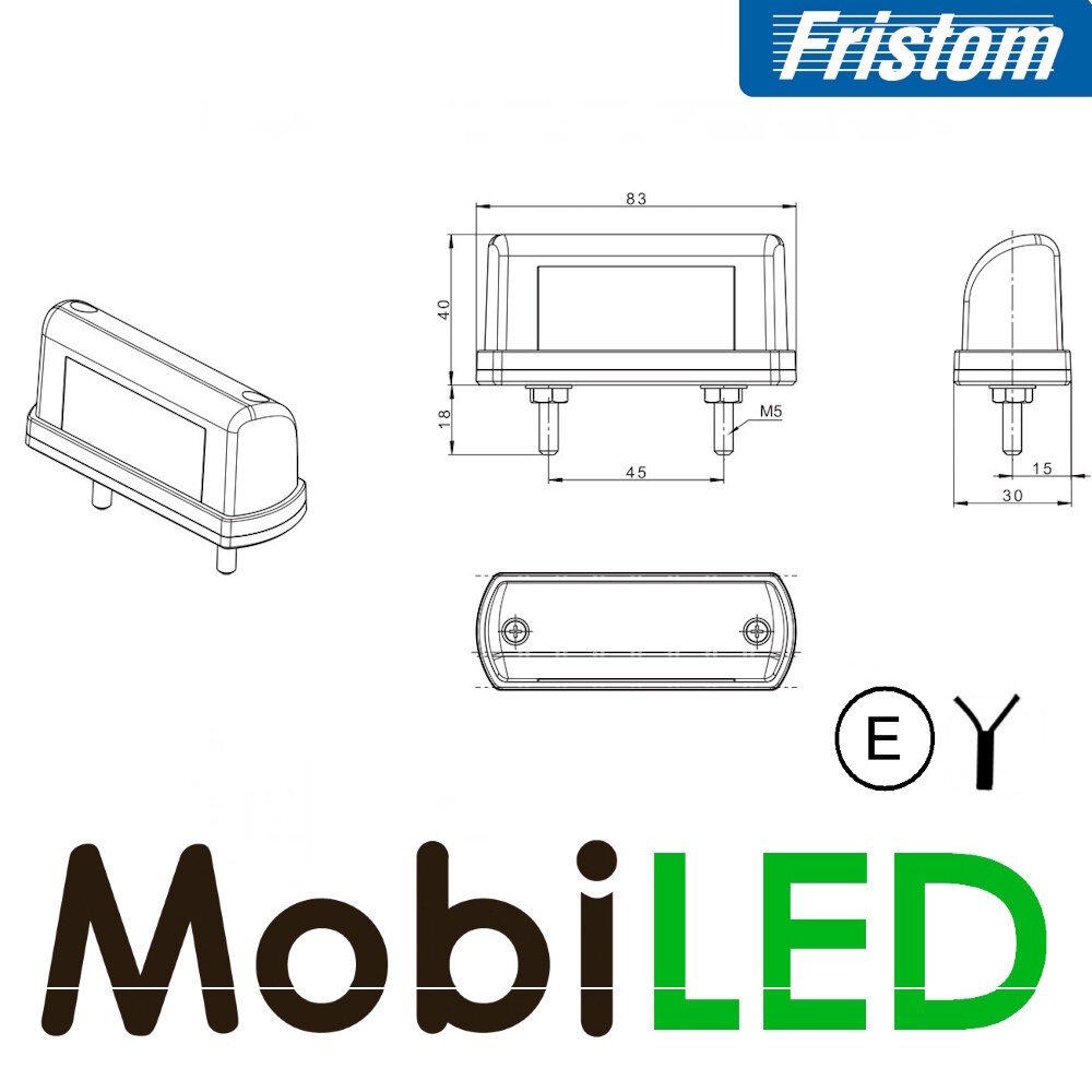 Fristom Fristom Set Kentekenverlichting Aspock E-keur
