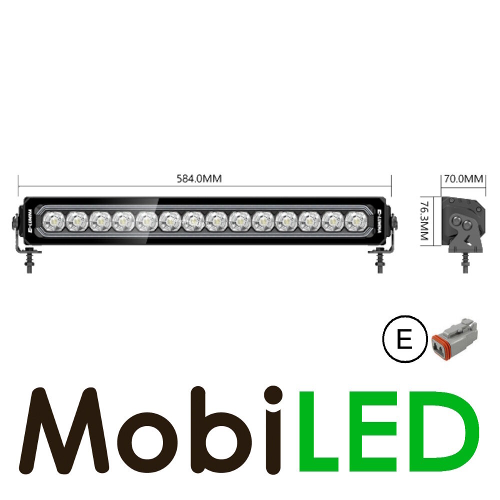 Barre LED feu de position ambre/blanc boost 22 pouces/56 cm E-marque Barre LED feu de position ambre/blanc boost 22 pouces/56 cm E-marque