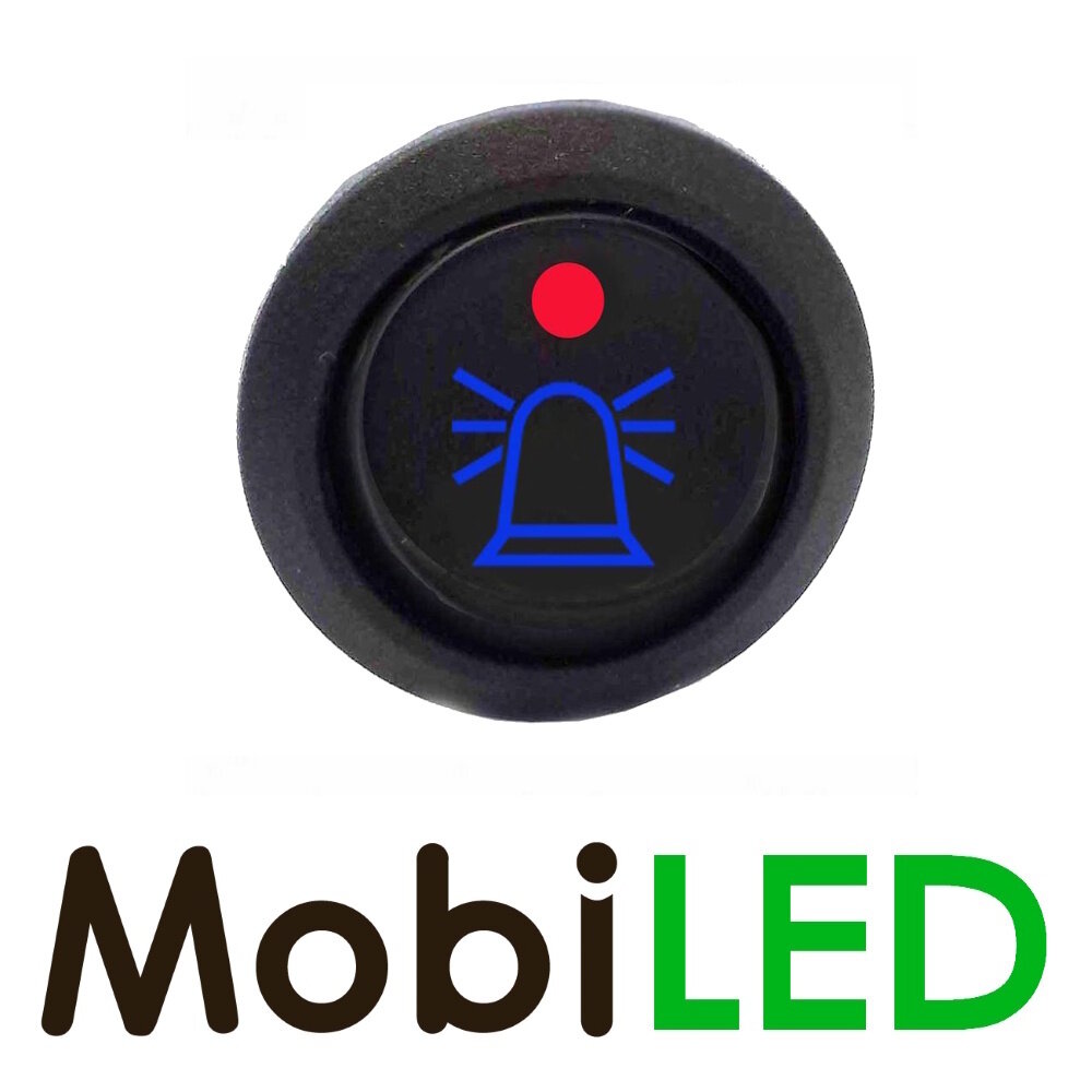 Interrupteur à bascule gyrophare Bleu LED Rouge 20A 14V Interrupteur à bascule gyrophare Bleu LED Rouge 20A 14V