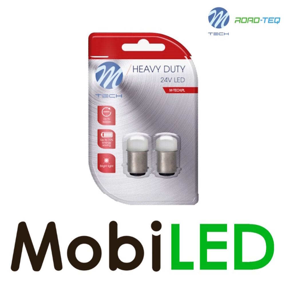 M-Tech M-TECH Blister Heavy Duty 2x M-TECH HD LB938 BAY15d, 9xSMD3014 24V blanc