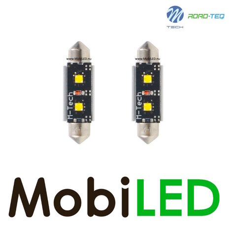 M-Tech M-TECH Blister Platinum LB813W-01B - C5W 36mm,12V 2xHP LED, CANBUS, Wit