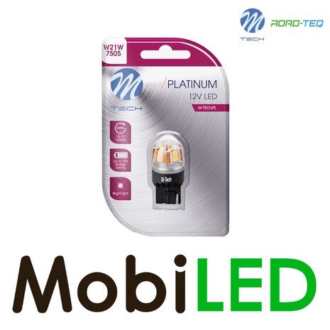 M-Tech M-TECH Blister Platinum LB828W-01B - T20 W21W, 12V 15x2835SMD, CANBUS, Wit M-Tech M-TECH Blister Platinum LB828W-01B - T20 W21W, 12V 15x2835SMD, CANBUS, Wit