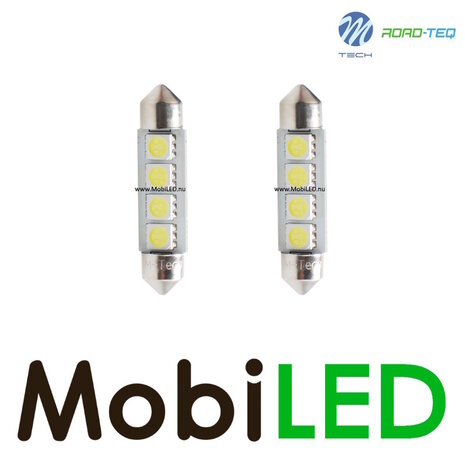 M-Tech M-TECH Blister Premium LB311W - C5W 41mm, 12V 4xSMD5050 LED, CANBUS Blanc M-Tech M-TECH Blister Premium LB311W - C5W 41mm, 12V 4xSMD5050 LED, CANBUS Blanc