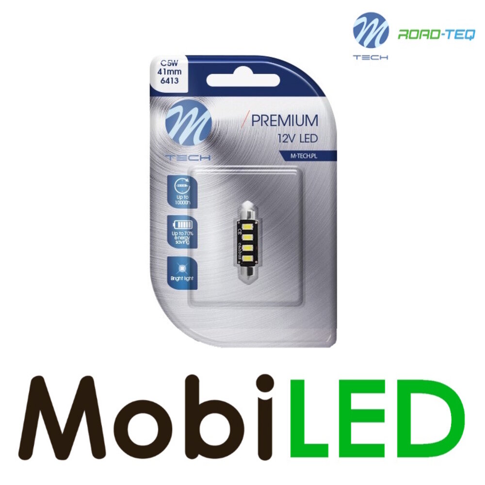 M-Tech M-TECH Blister Premium LB335W-01B - C5W 42mm, 12V 4xSMD5730 LED, CANBUS M-Tech M-TECH Blister Premium LB335W-01B - C5W 42mm, 12V 4xSMD5730 LED, CANBUS