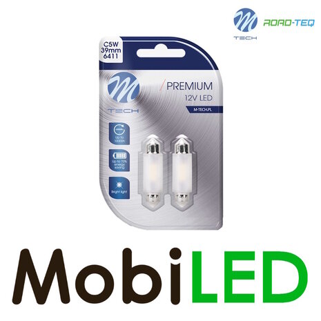 M-Tech M-TECH Blister Premium LB362W - C5W 39mm, 12V 2xSMD2835, CANBUS M-Tech M-TECH Blister Premium LB362W - C5W 39mm, 12V 2xSMD2835, CANBUS