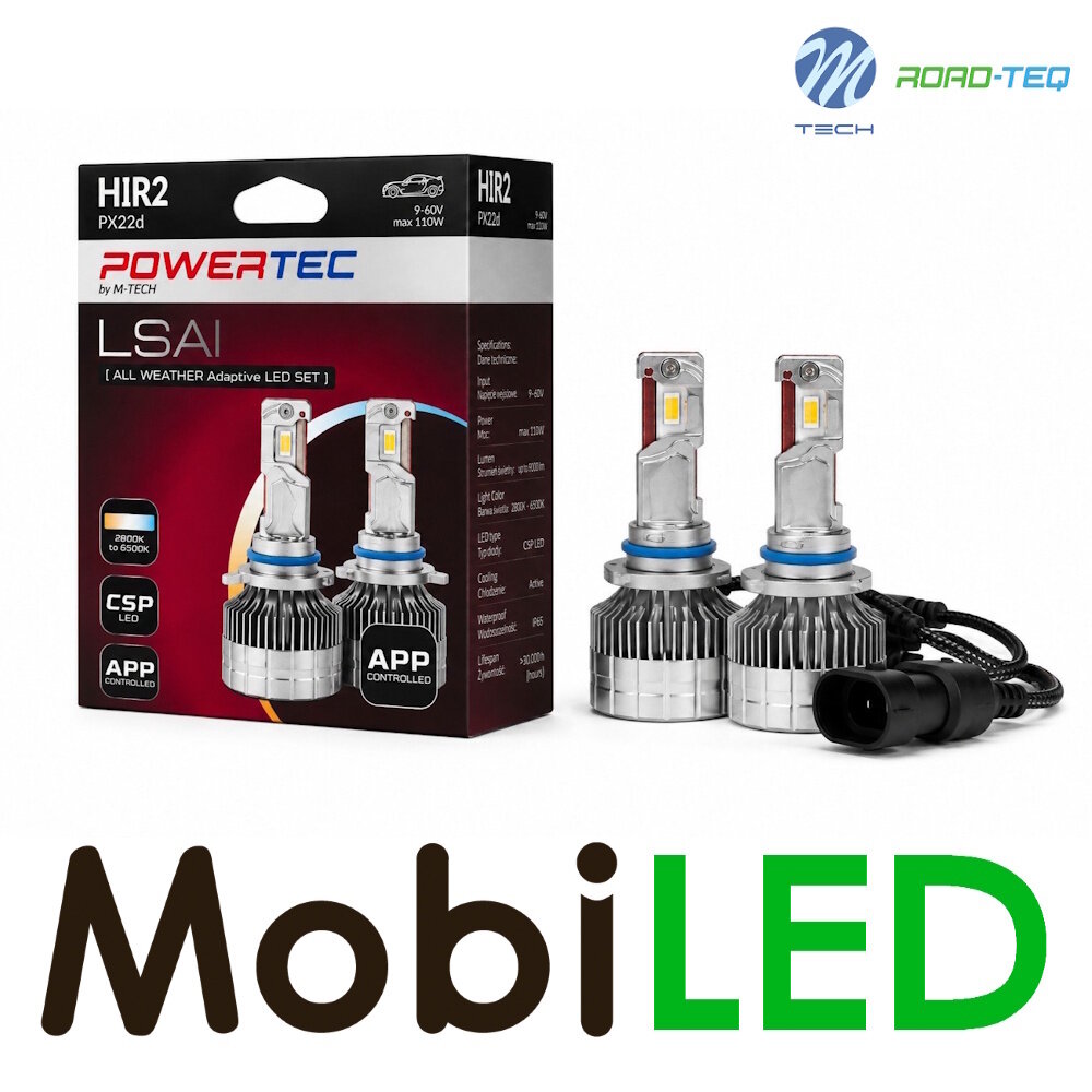 M-Tech M-Tech HIR2 Bluetooth All weather adaptive LED Set 9-60V