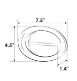 LED Docking Lights - 316 SST - surface mount - pair - large