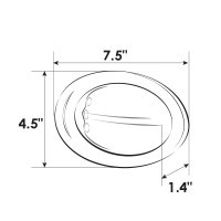 LED Docking Lights - 316 SST - surface mount - pair - large