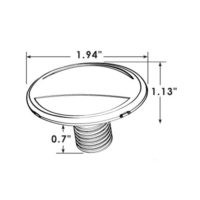 LED Licht Courtesy Edelstahl - Blau