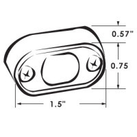 ITC Courtesy  Light SST LED Surface Mount  - Warm White