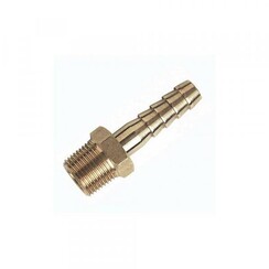 Messing slangaansluiting - 5/16" Barb * 1/4" NPT