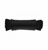 Mooring rope - Double braided Polyester - 10 mm * 6 mtr - Black