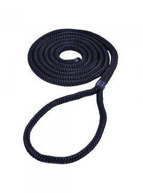 Fender  line - Double braided Polyester - 8mm * 1.5mtr Black (pair)