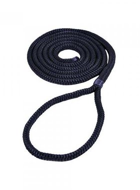 Fenderleine - Polyester - 8mm * 1,5mtr Schwarz (paar)