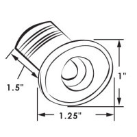 ITC LED-Baitwell-Deckenleuchte - Blau - Volt 10-14