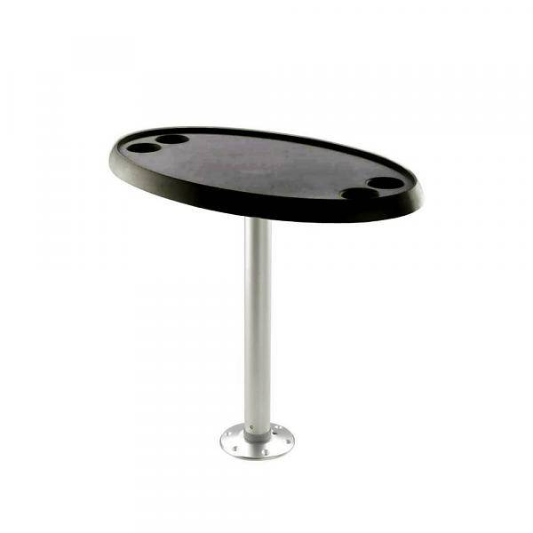 Titan Marine Oval black table top - 46 cm * 76 cm.