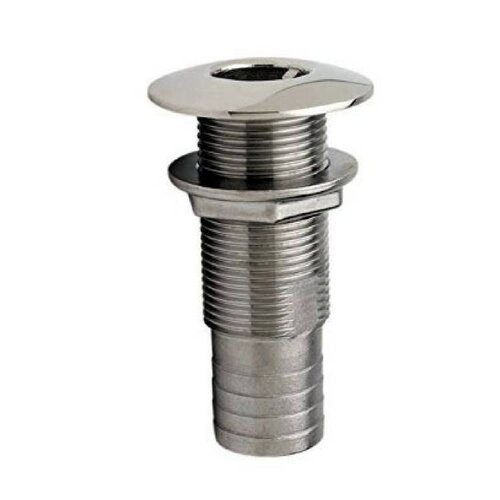 TM Thru hull with hose connection - AIS 316 - 3/8"