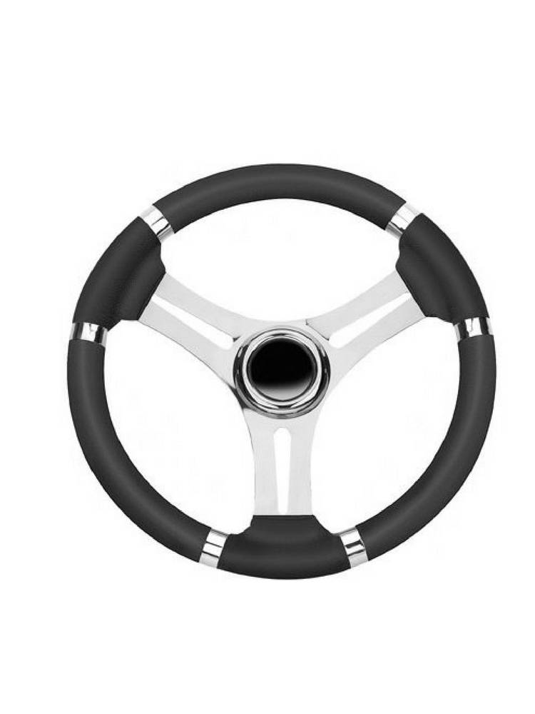 Savoretti Steering wheel - T18RB/35 - Malta - Black/SST - 35 cm.