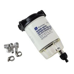 Fuel filter with Clear bowl. Die cast metal. Mercury