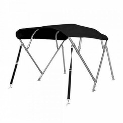 Sunmaster RVS Biminitop 4B-H117-B200-213 - Zwart