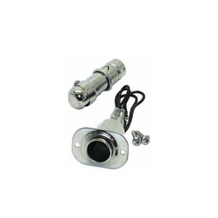 Adapter sigarettenaansluiting met lichtje - RVS - 10 Amp