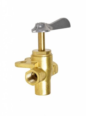 TM Tank Two-Way Valve -1/4" - Brass