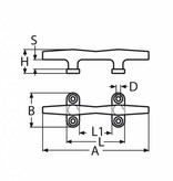 Titan Marine Holle kikker - AISI316 - 150 mm