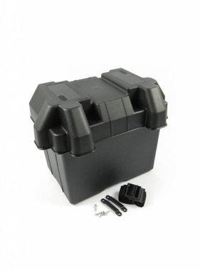 TM Battery Box - Heavy Duty - with strap & screws - 39 * 19 * 23 cm