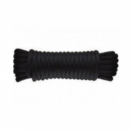 TM Mooring line - Double braided PP - 8 mm * 4 mtr. Black