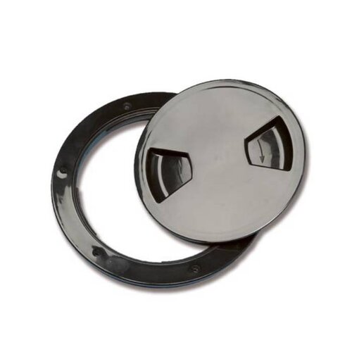 TM Inspektionsstopfen – 140 mm – Schwarz