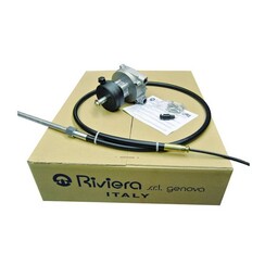 Riviera Stuurset + Metalen stuurkop - KMDA100M + T02 Stuurkabel