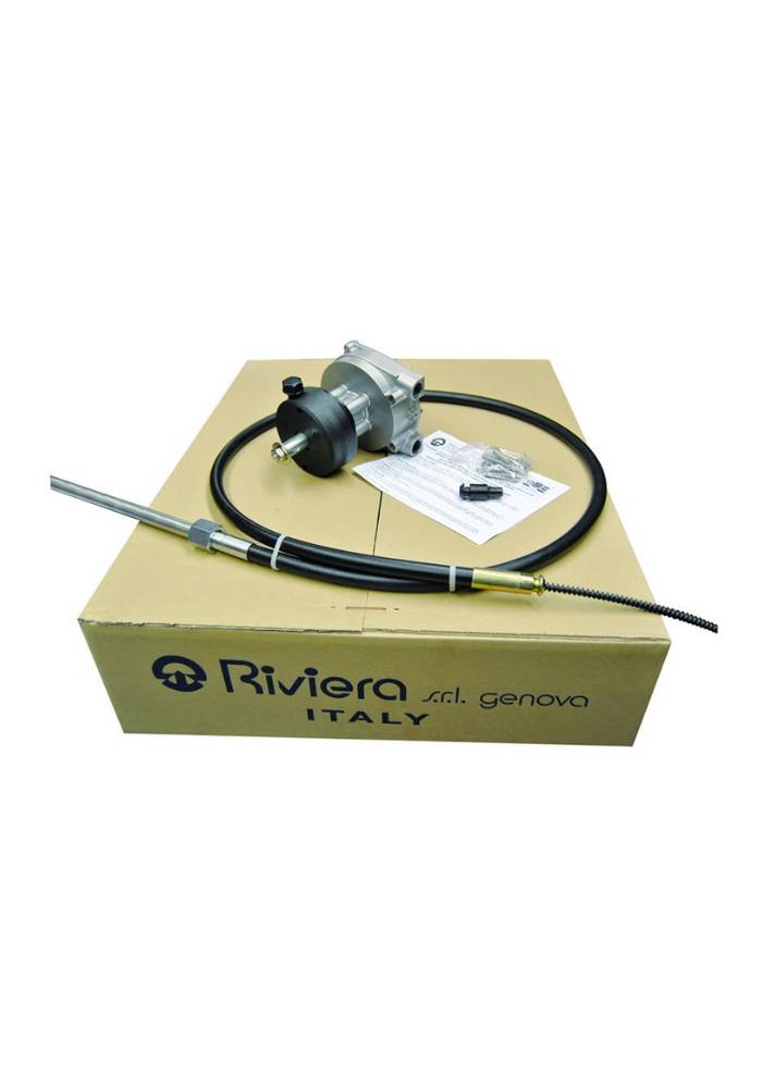 Riviera RIVIERA Steering system set - Metal Helm - KMDA100M - with  T02 Steering cable