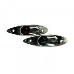 Bow Side Light ReceSSTed Mount Tear Drop Stamped - SST