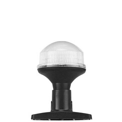 All round LED lamp - 10 cm with fixed plastic base - Black