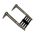 TM Telescopic ladder - Stainless steel 4 steps - width: 254 mm