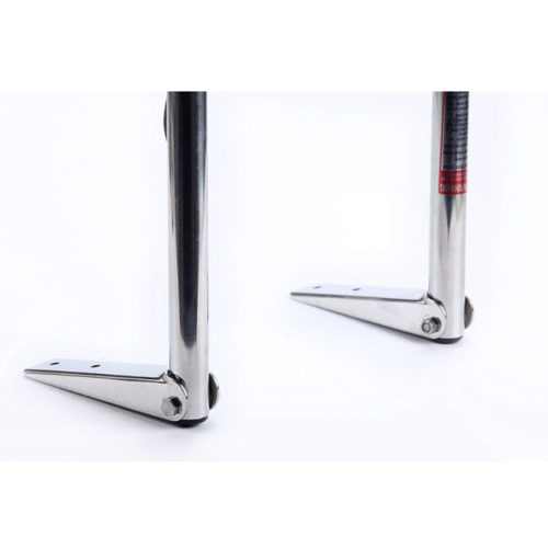 TM Telescopic ladder - Stainless steel 4 steps - width: 254 mm