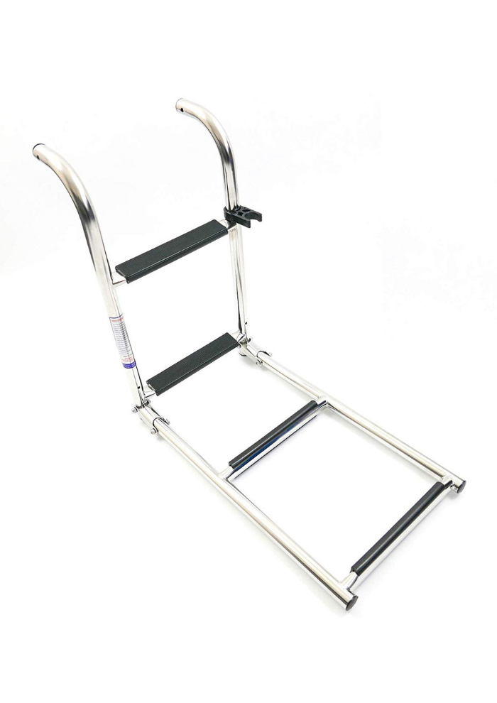 Titan Marine RVS zwemladder - inklapbaar - 4 treden - breedte: 228 mm