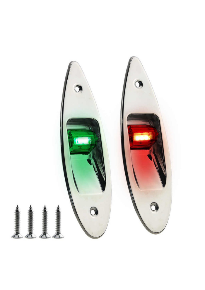 Titan Marine LED Rumpfmontage Positionslicht Edelstahl (Set)