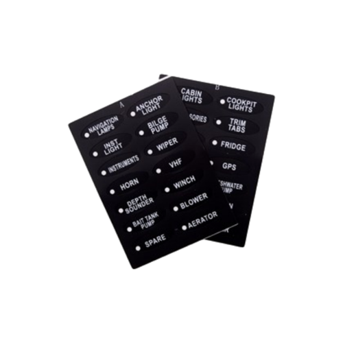 Easterner Schakelpaneel 5 schakelaars en 12V/24V stopcontact