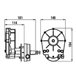 Riviera RIVIERA Lenksystem Set - Titano Serie KSG02 mit Lenkseil 9 ft. / 2,74 meter